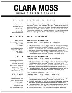 Professional Resume for Word & Mac Pages CV Template Bundle with