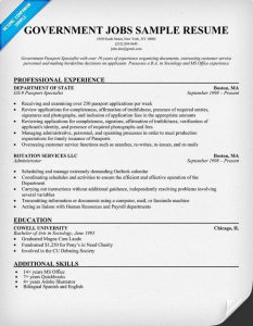 Government Jobs Resume Samples Resume Companion Job resume template
