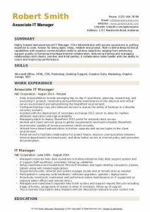 It Manager Resume in 2020 Human resources resume, Resume objective