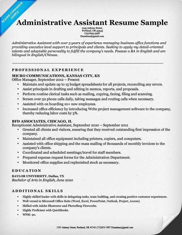 Project Assistant Resume Objective
