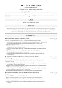 Corporate Sales Manager Resume & Writing Guide 12 Examples in PDF