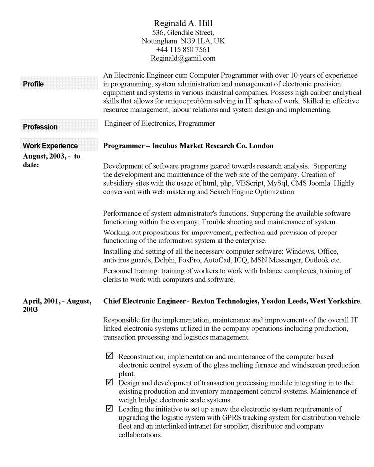Best personal statement cv, good personal statement for cv yahoo