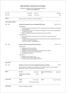 Full Guide Cashier Resume [ + 12 Samples ] PDF & Word 2019