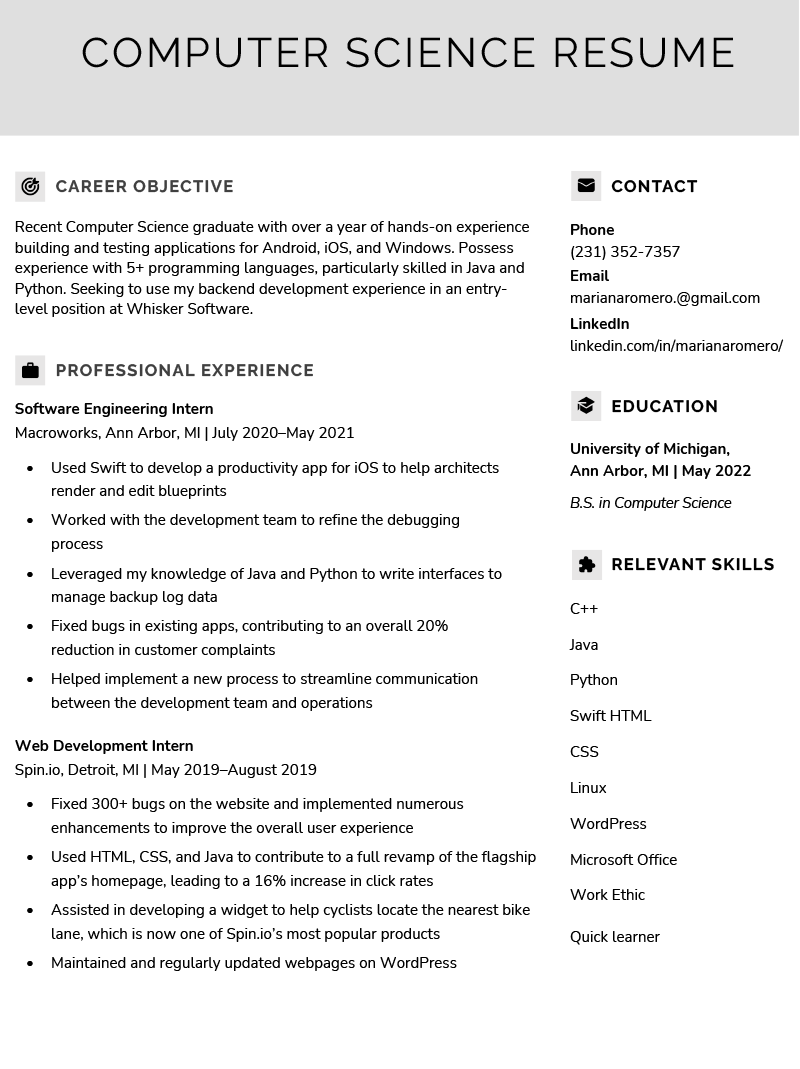 How To Make A Cv For Your First Job