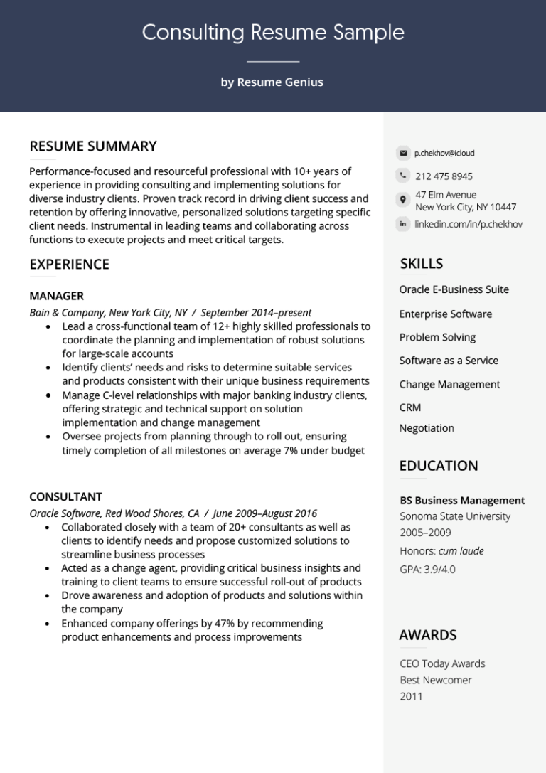 How To Write A Cv For Executive Position