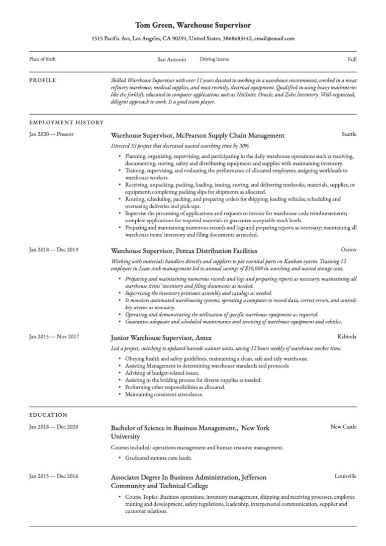 What Should I Write In Description In Resume