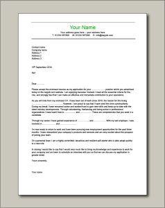 Create Your Own Application Letter / Cover Letter Examples For