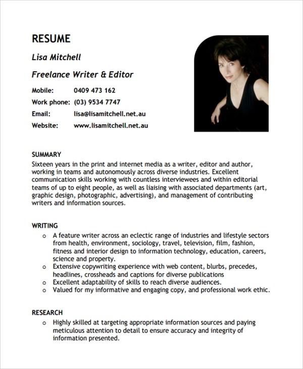 How To Make A Resume For Freelance Writing