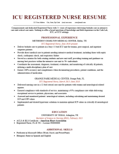 ICU Registered Nurse Resume [Sample & How to Write] Resume Genius