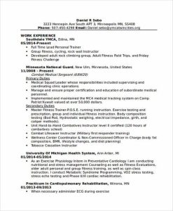Personal Trainer Resume Sample and Tips