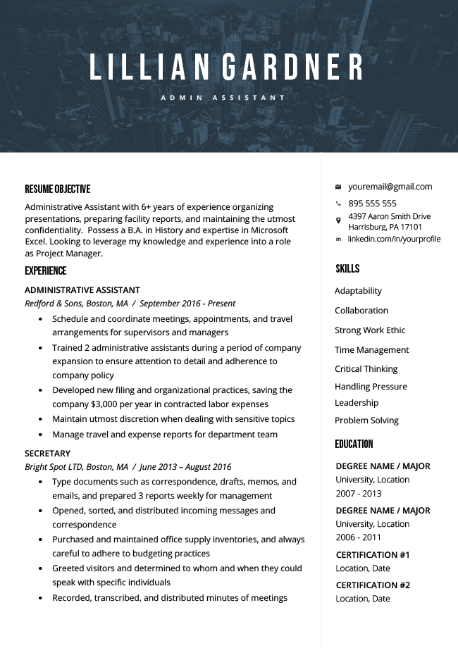 How To Write A Resume Objective Examples