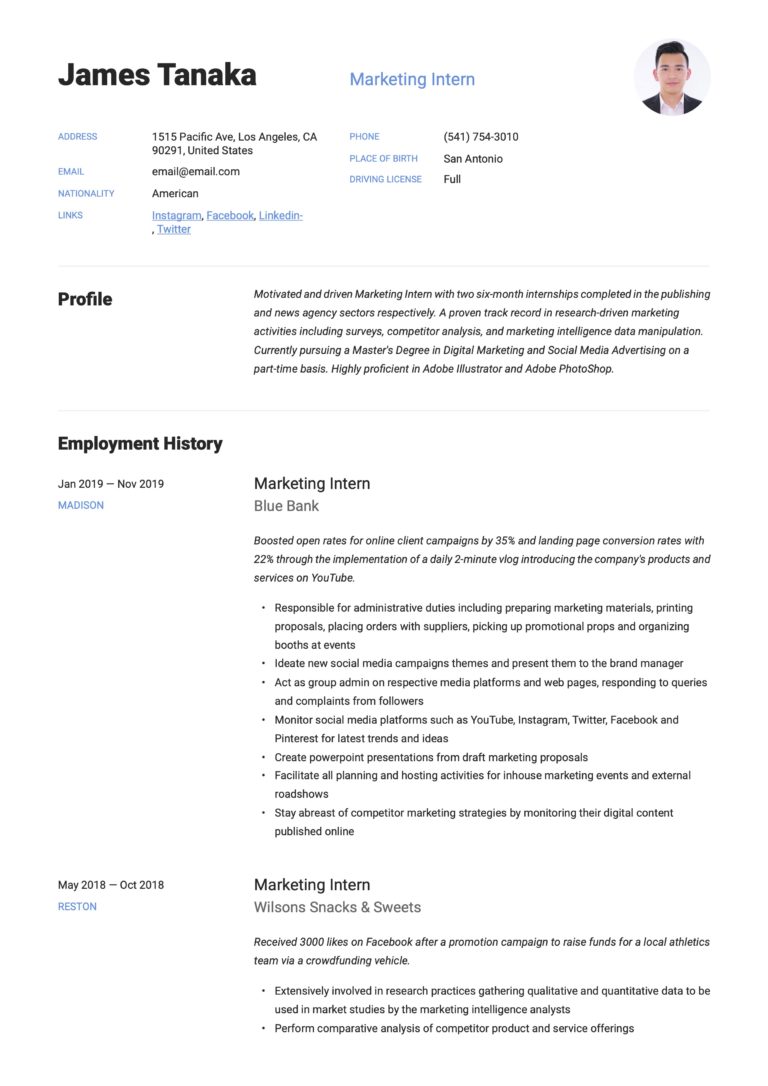 How To Put Contact Information On Resume