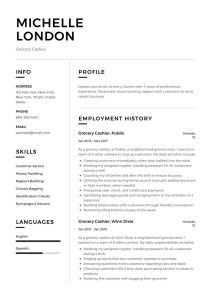 Grocery Cashier Resume Guide + 12 Example PDF's 2020