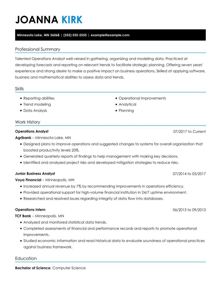 What To Put As Your Summary On A Resume