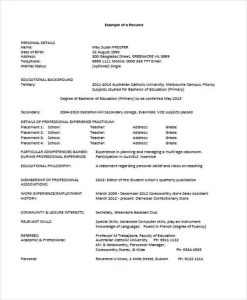 Examples Of Educational Background 6 Educational Background In Resume