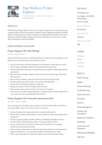 Project Engineer Resume & Writing Guide +12 Resume Examples 2020