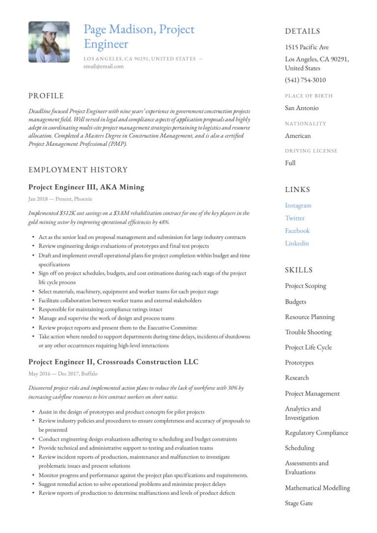 How To Write A Good Engineering Resume