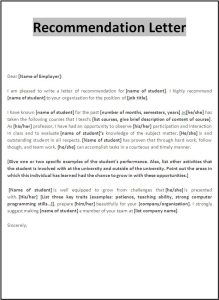 Job Letter Free Word Templates