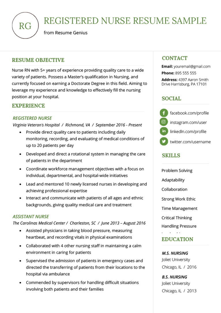 What Is A Professional Summary For A Nursing Resume