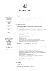 Registered Nurse Resume Sample & Writing Guide +12 Samples PDF