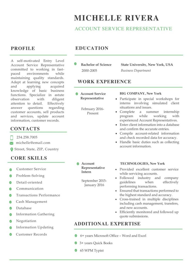 Sample How To Write A Resume