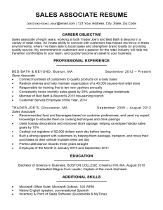Download How To Write A Resume For Retail With No Experience Background