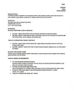 Worthy Tips to Write the Best Resume for High School Student to Apply