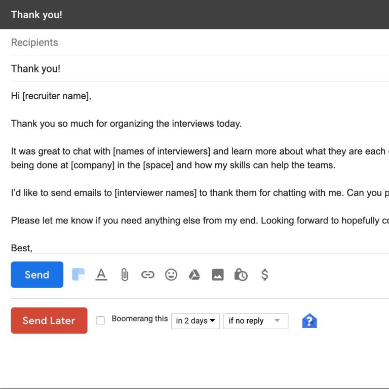 How To Write An Email Ask For A Job