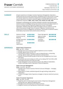 Senior Customer Experience Resume Sample 2021 Writing Tips ResumeKraft