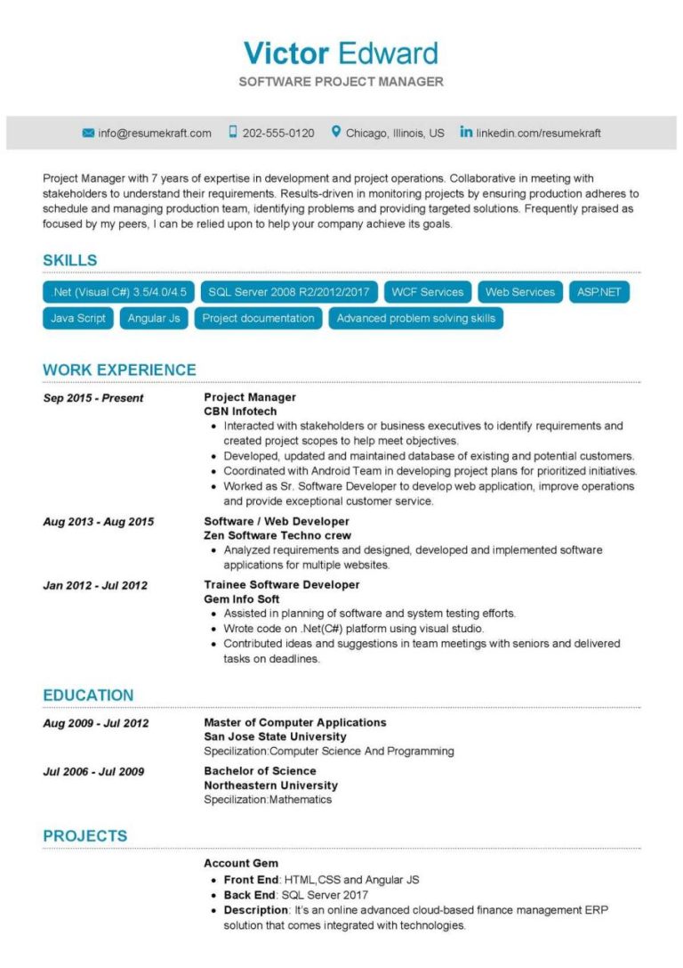 How To Write Skills In Resume Sample