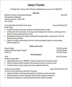 Graduate Sample Resume For Abroad Application / Master S Student Resume