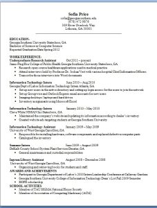 Undergraduate Research Assistant Resume Examples in Word Format Free