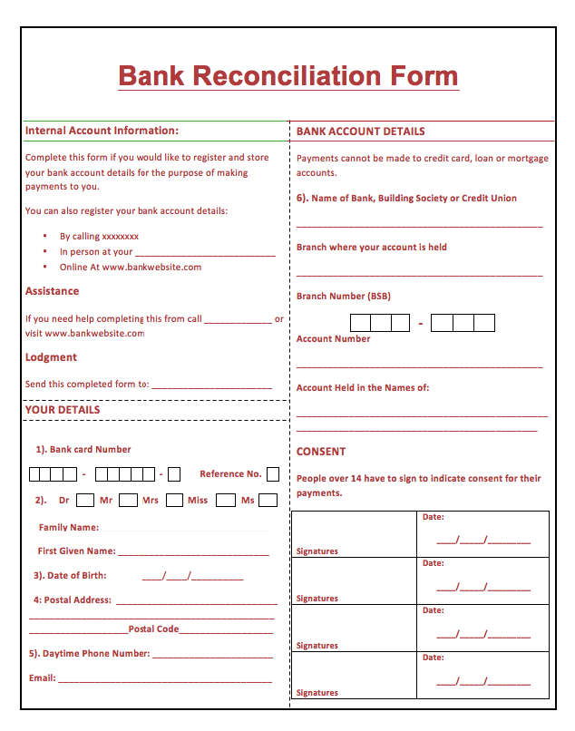 Bank Reconciliation Resume Sample