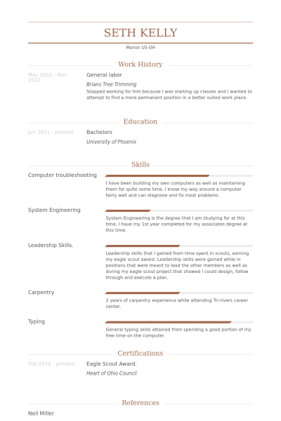 Sample Resume For Bank Clerk With No Experience