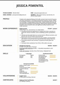 Makeup Artist Resume Examples Awesome Resume Examples by Real People