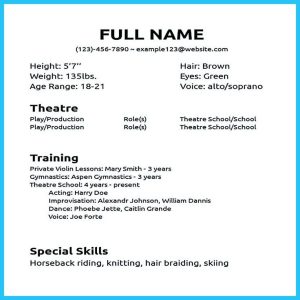 Beginners Acting Resume Template No Experience Why Beginners Acting