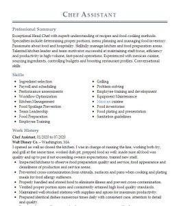 Indian Chef Resume Example Chef Resumes LiveCareer