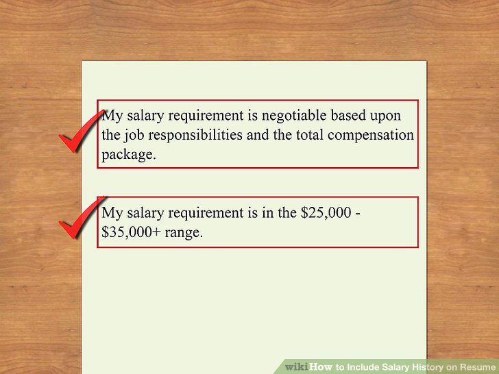 Should You Put Desired Salary On Resume