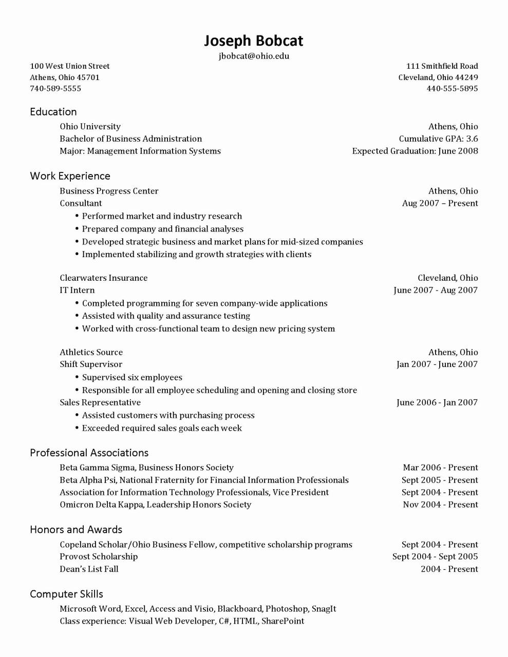 How To Show Graduation Date On Resume