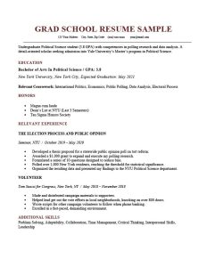 Grad School Resume With CV Simply you dont need to use those
