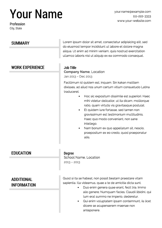 How To Write A Resume For Experienced Professional