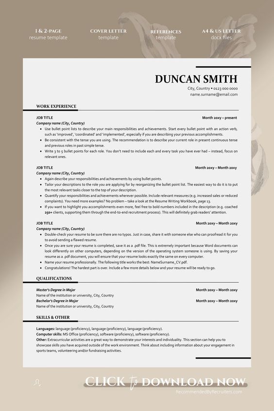 Microsoft Office Resume Examples