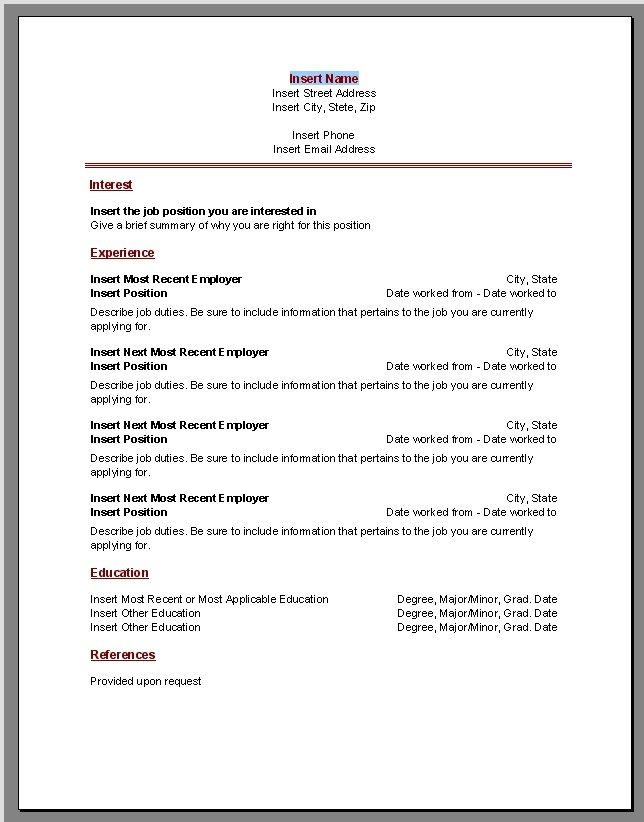 How to Make Awesome Resumes in 2020 Microsoft word resume template