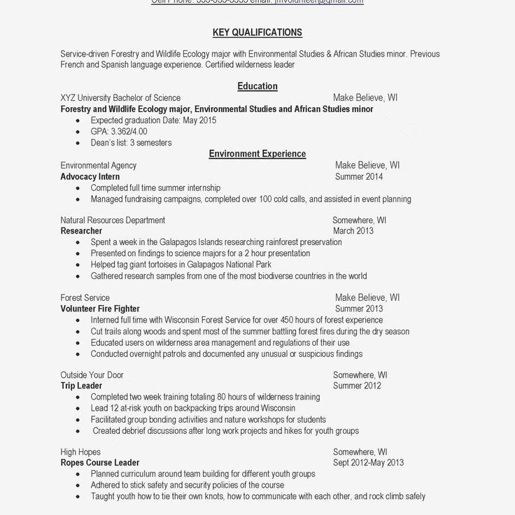 Where To Include Internship Experience On Resume