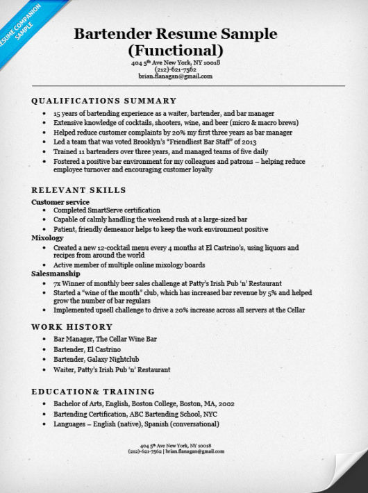 How To Write A Functional Resume Examples