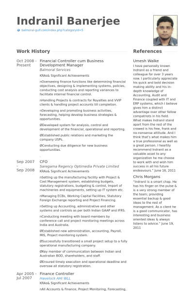 Corporate Controller Resume Examples