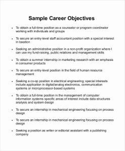 Professional Goals Statements Inspirational Sample Career Objective