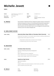 Intern Resume Template Internship resume, Resume objective examples