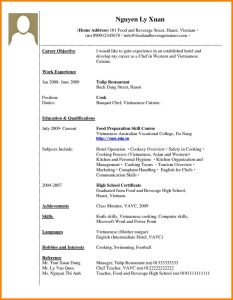 How To Make A Cv For Work Experience Resume Format With Grand Without