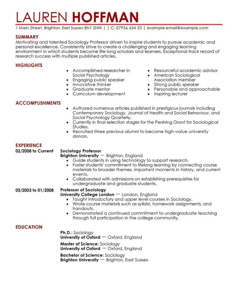 Current Resume Examples 2021